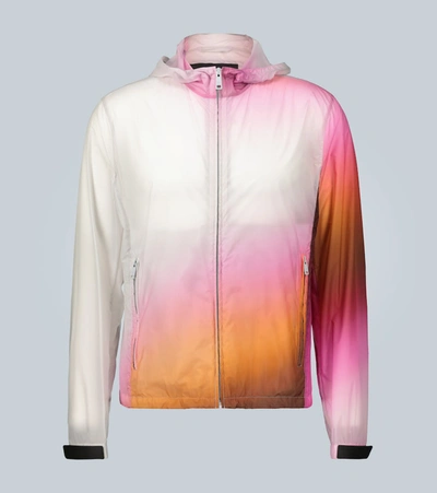 Prada Lightweight Hooded Jacket In Pink