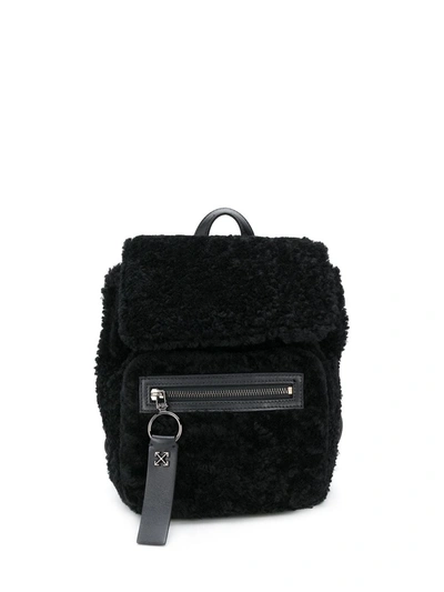 Off-white Montone Binder Backpack In Black