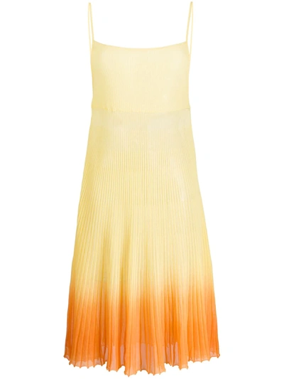 Jacquemus La Dressing Gown Helado Knitted Dress In Orange