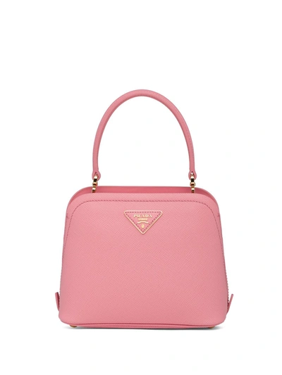 Prada Matinée Micro Saffiano Leather Bag In Pink