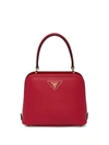 Prada Matinée Micro Saffiano Leather Bag In Red