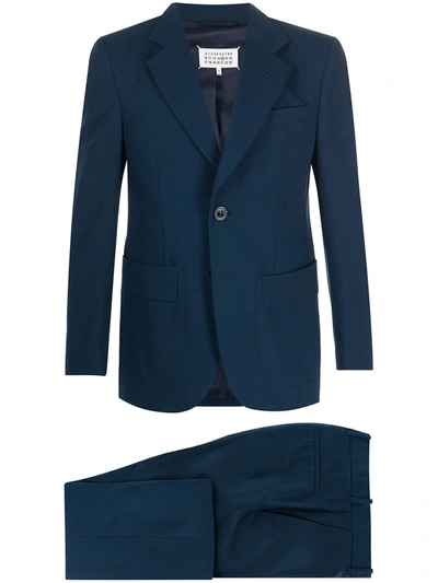 Maison Margiela Single-breasted Two-piece Suit In Midnight-blue