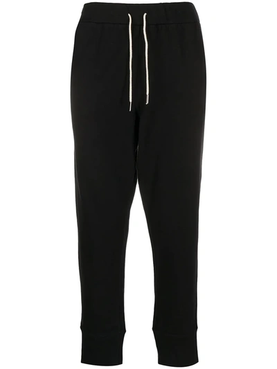 Jil Sander Dropped Crotch Track Pants In Black