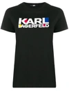 Karl Lagerfeld Bauhaus Logo T-shirt In Black