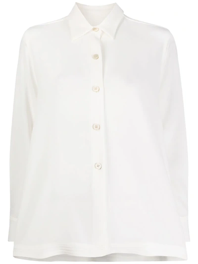 Alberto Biani Loose Fit Blouse In White