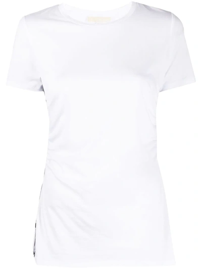 Michael Michael Kors Ruched T-shirt In White