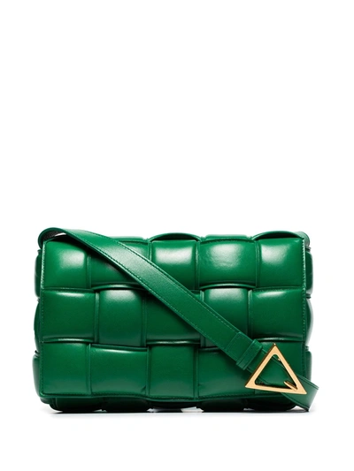 Bottega Veneta Green Padded Cassette Leather Shoulder Bag