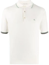 Etro Stripe-detail Short-sleeved Polo Shirt In Neutrals