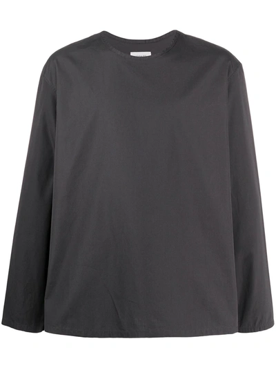 Lemaire Poplin Shirt In Grey