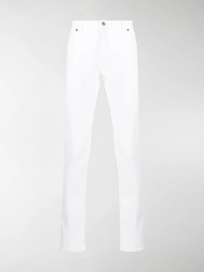 Brett Johnson Mid-rise Slim Fit Jeans In White