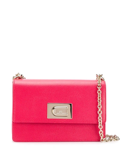 Furla Fuoco H Shoulder Bag In Red
