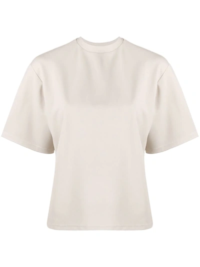 Deveaux Oversized Boxy Fit T-shirt In Neutrals