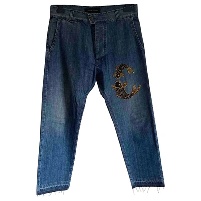 Pre-owned Christian Pellizzari Blue Cotton Jeans