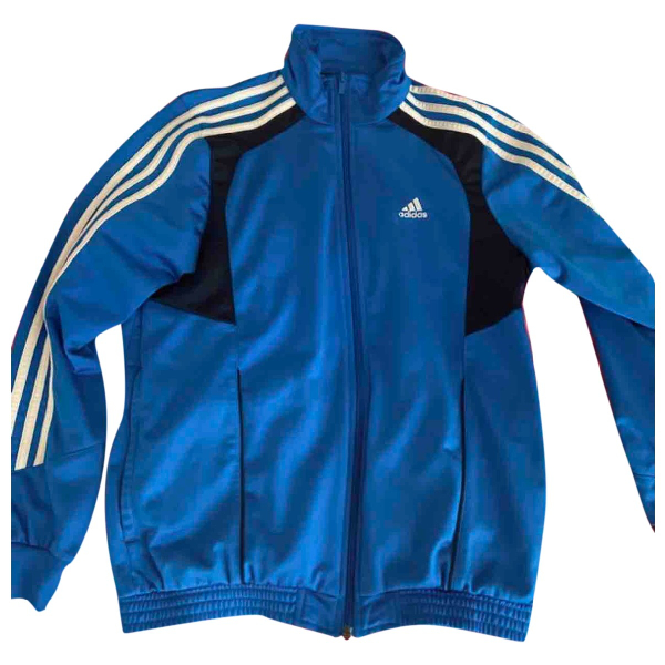Pre-Owned Adidas Originals Blue Cotton Jacket | ModeSens