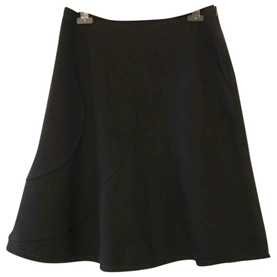 Pre-owned Jil Sander Wool Maxi Skirt In Black