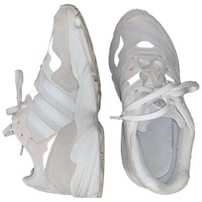 Pre-owned Adidas Originals Yung-96 Leather Trainers In White