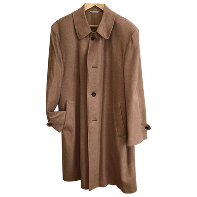 Pre-owned Canali Cashmere Coat In Beige