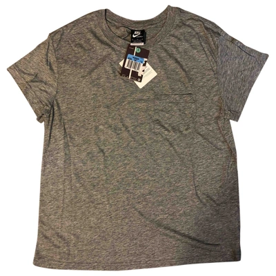 Pre-owned Nike Grey Polyester Top