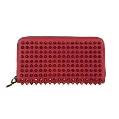 Pre-owned Christian Louboutin Pink Leather Wallet