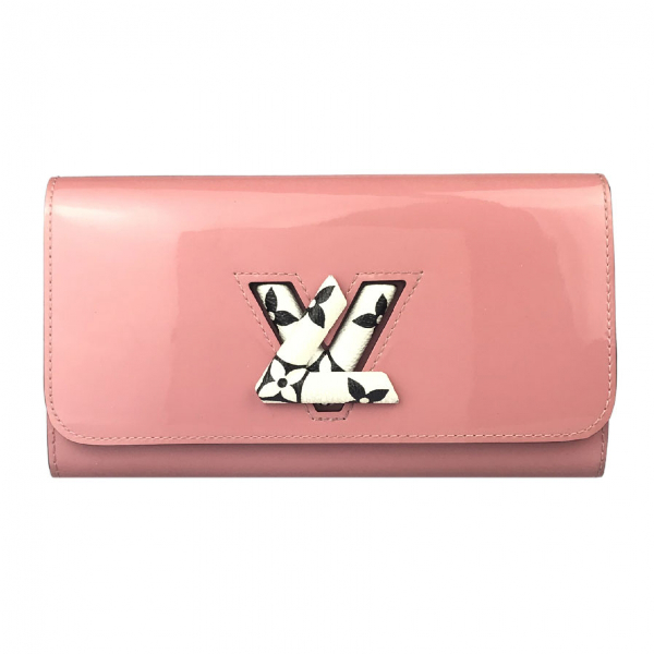 Pre-Owned Louis Vuitton Twist Pink Patent Leather Wallet | ModeSens