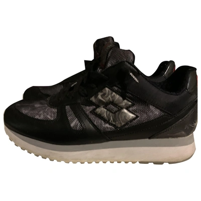 Pre-owned Lotto Leather Trainers In Black