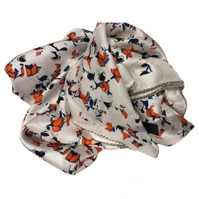 Pre-owned Marc By Marc Jacobs Silk Scarf In Multicolour