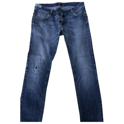 Pre-owned Costume National Slim Jean In Blue