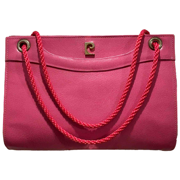 Pre-Owned Pierre Cardin Pink Leather Handbag | ModeSens