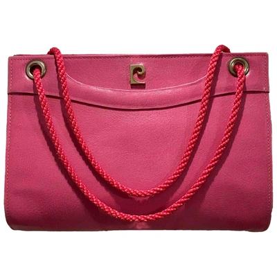 Pre-owned Pierre Cardin Leather Handbag In Pink