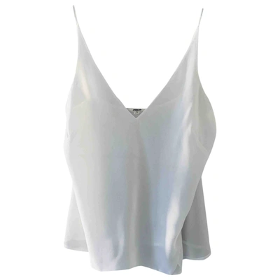 Pre-owned J Brand White Polyester Top
