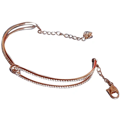 Pre-owned Swarovski Pink Metal Bracelet