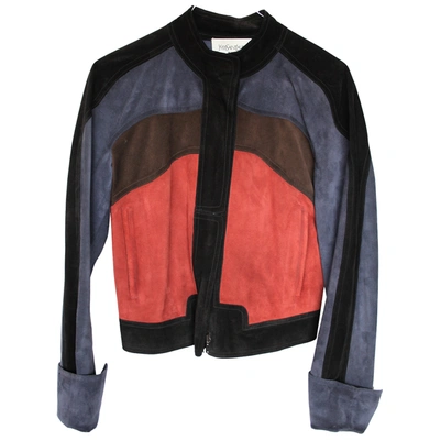 Pre-owned Saint Laurent Biker Jacket In Red