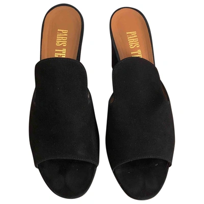 Pre-owned Paris Texas Sandals In Black
