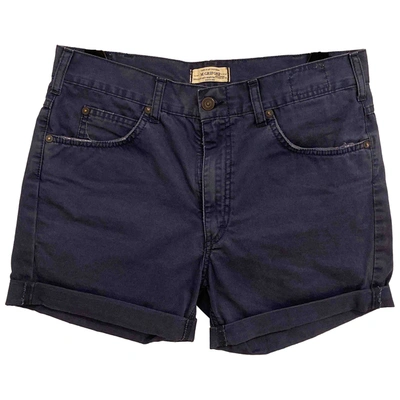 Pre-owned Mauro Grifoni Blue Cotton Shorts