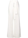 Proenza Schouler Wide-leg Paperbag Pants In Ivory