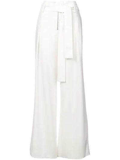 Proenza Schouler Wide-leg Paperbag Pants In Ivory