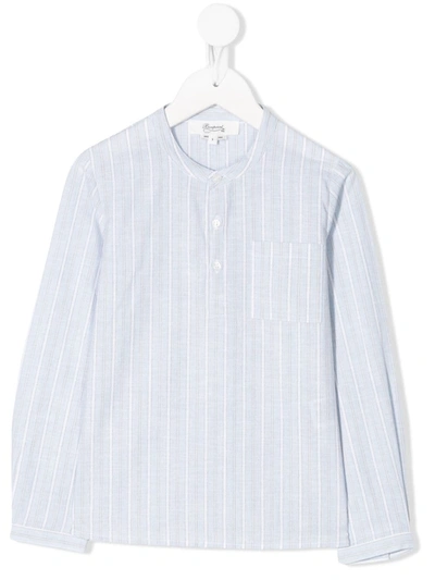 Bonpoint Kids' Artiste Striped Shirt In Blue