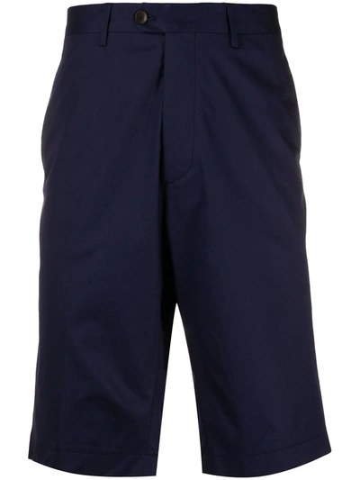 Etro Straight Fit Bermuda Shorts In Blue