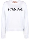 N°21 Scandal Embroidery Sweatshirt In White
