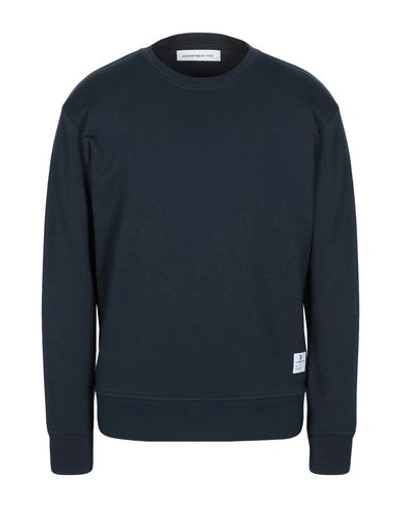 Department 5 Logo Patch Sweatshirt In Dark Blue