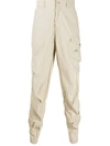 A-cold-wall* Logo Print Nylon Track Pants In Neutrals