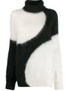 Gianluca Capannolo Two-tone Relaxed-fit Jumper In Black White