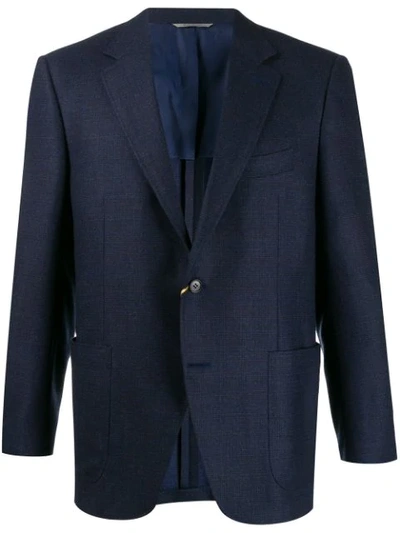 Canali Single-breasted Blazer In Blue