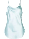 Cinq À Sept Women's Marta Silk Cowlneck Cami Top In Sea Glass