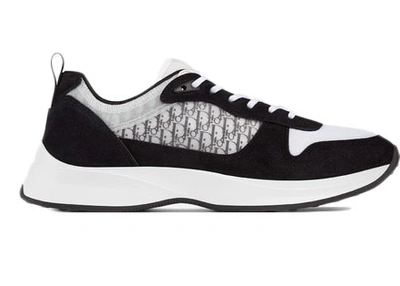Pre-owned Dior  B25 Oblique Runner Sneaker Black Suede