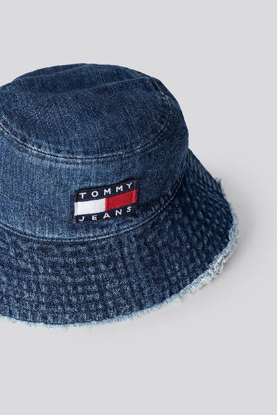 Tommy Jeans Heritage Denim Bucket Hat Blue