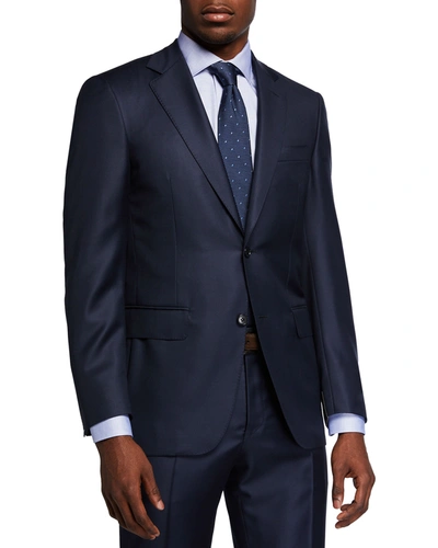Canali Men's Solid Wool Two-piece Suit In Navy