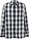 Joseph Azzedine Check Print Shirt In Black