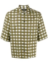 Joseph Isaac Check Print Shirt In White