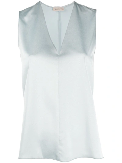 Blanca Vita Beatrice Blouse In Blue